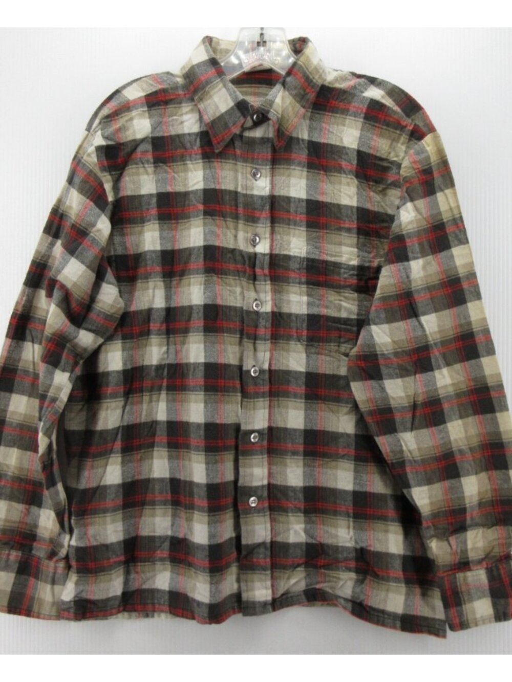 VTG McGregor Shirt Large Flannel 70s 80s Sportswear Plaid Button Up *